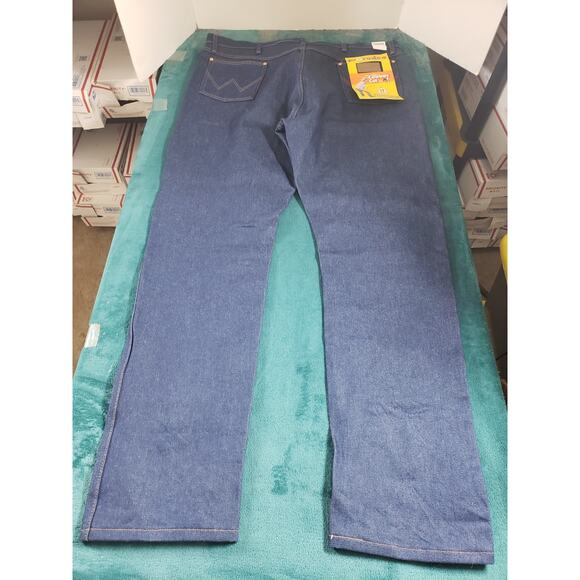 Wrangler Jeans Size 44x34 Mens Blue Pants Denim Rodeo Cowboy Cut Straight NWT - Picture 9 of 12